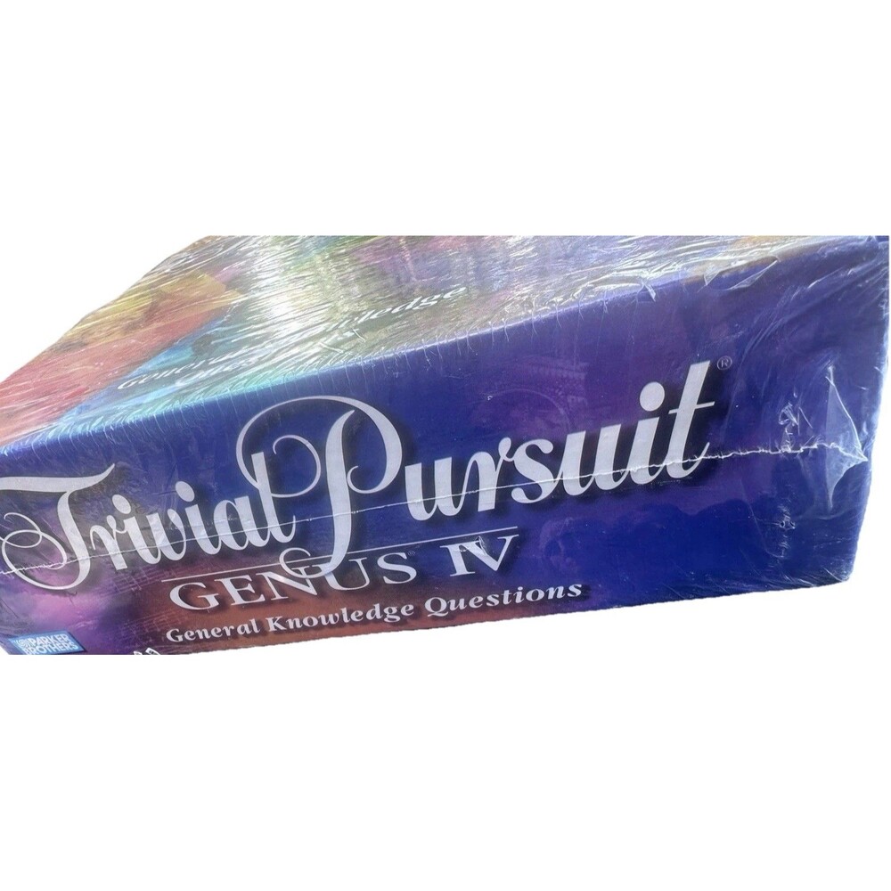 Sealed 1996 Trivial Pursuit Genus IV Board Game Parker Brothers Vintage New